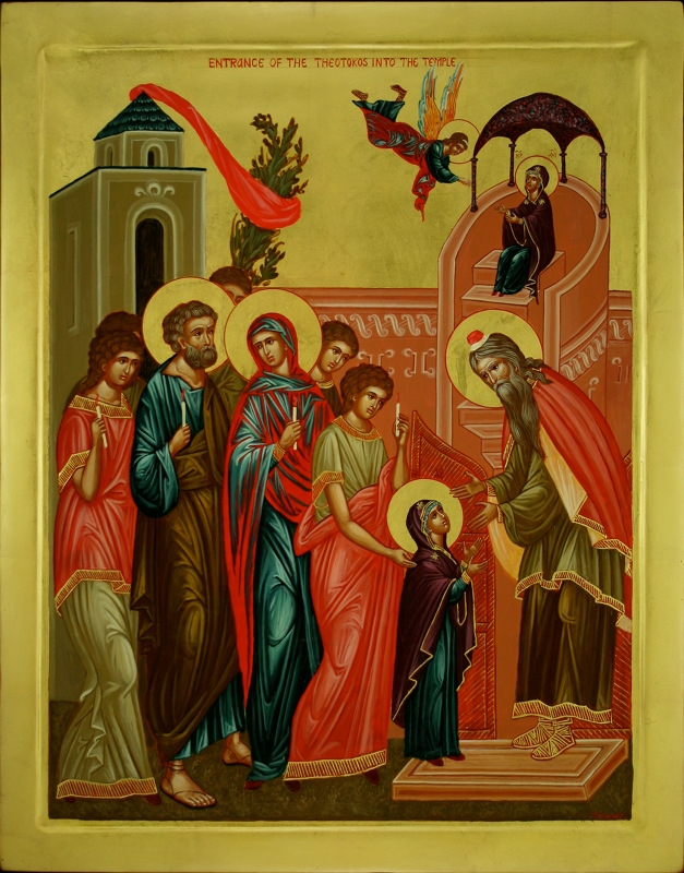 Icon of the Entrance of the Theotokos into the Temple